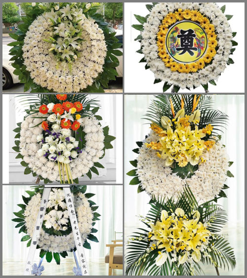 浙江省宁波鄞州区五乡镇汇纤村花圈速递